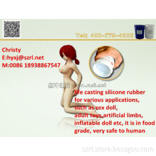 life casting silicone for lovely doll